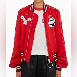 OFF WHITE Satin bomber jacket - 2016 collection w/ tags